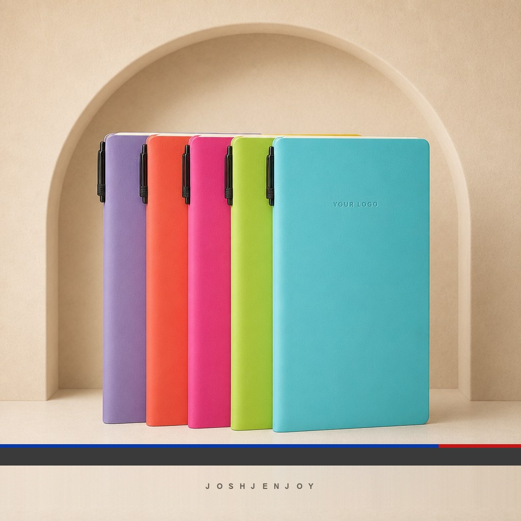 PU Soft-Cover Notebook with Pen Loop
