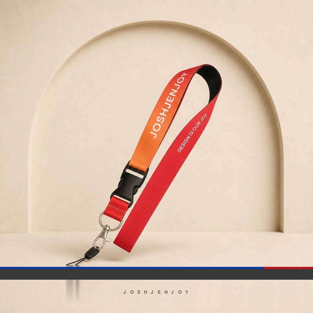 Polyester Lanyard With Buckle And Swivel Hook