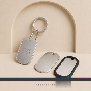 Dog Tag Keychain