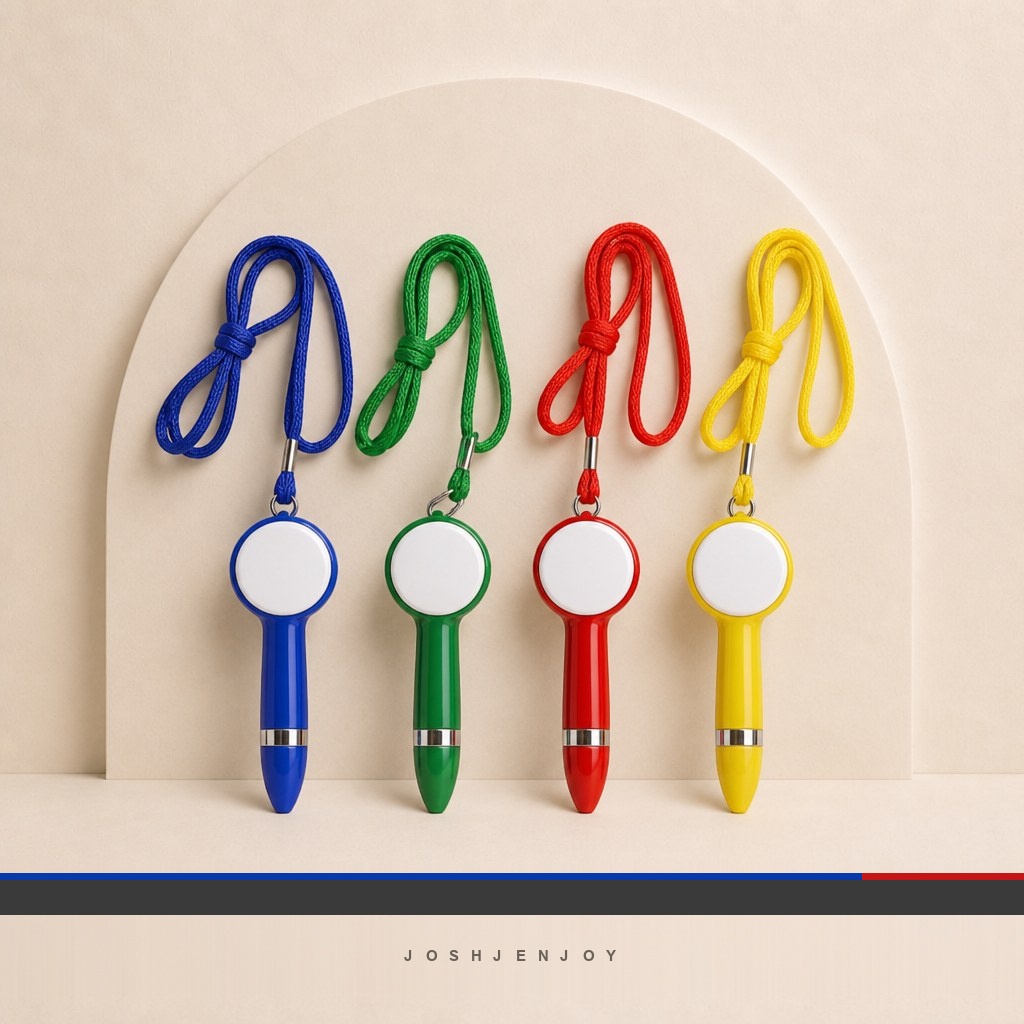 Neck Cord Ballpen with Printable Disc