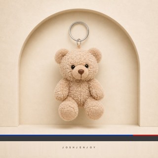 Teddy Bear Plush Keychain