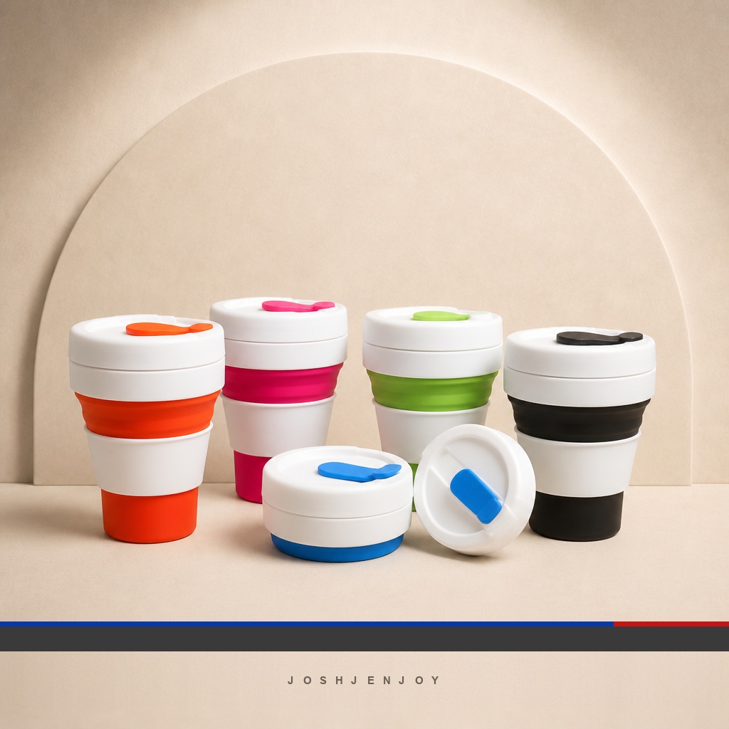 Collapsible Silicone Cup with Lid