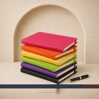 PU Hardcover Notebook with Elastic Strap