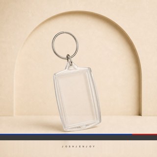 Clear Acrylic Photo Insert Keychain