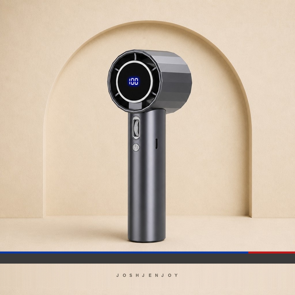 Digital Display Turbo Handheld Fan