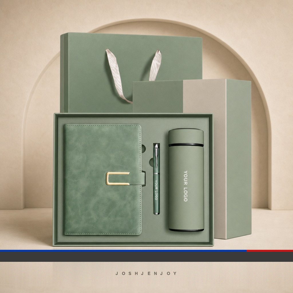 A5 Suede Notebook, Pen and Tumbler Gift Set with Bag