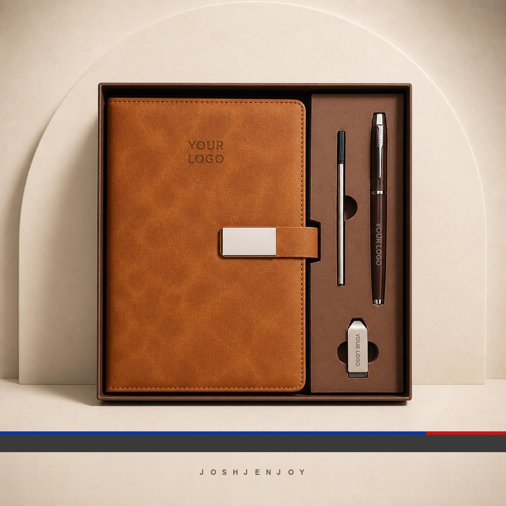 A5 Notebook, Pen and USB Gift Set Box