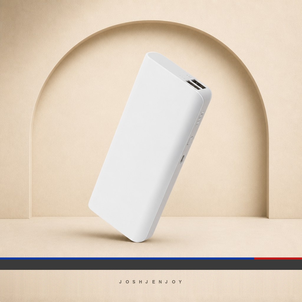 Single-Port White Power Bank