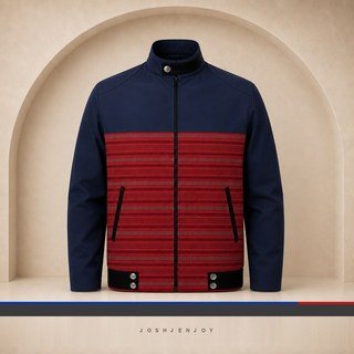 Corporate Jacket with Contrast Stripe Panel