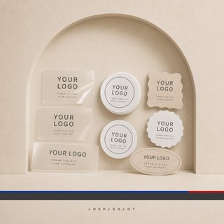 Assorted Shape Self-Adhesive Logo Labels
