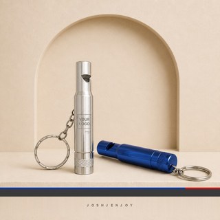 Metal Whistle Keychain