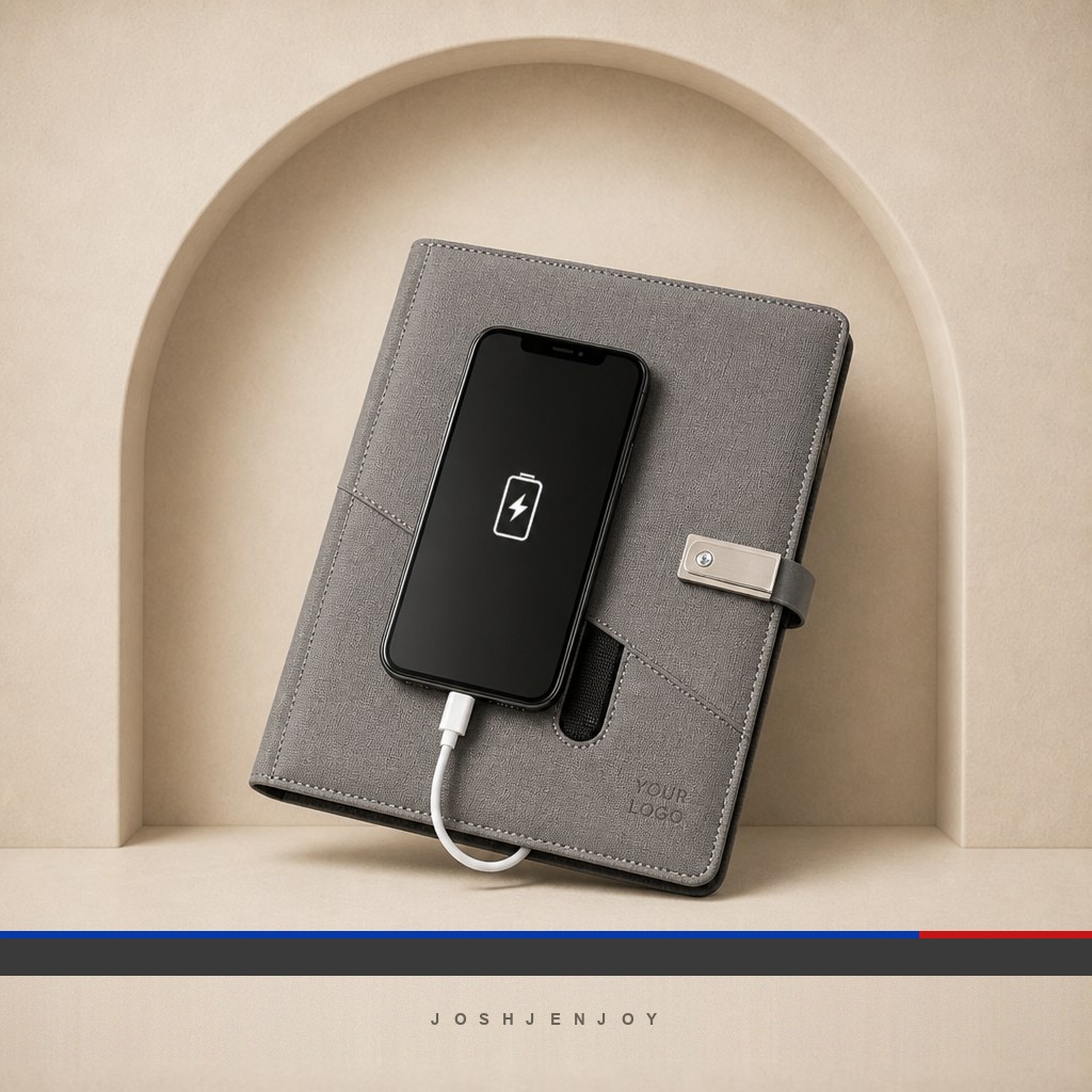 Notebook with Built-In Power Bank