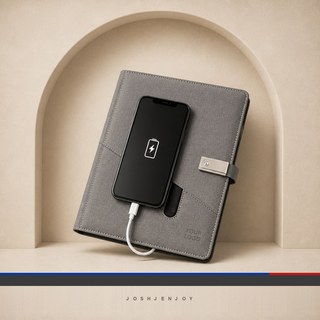 Notebook with Built-In Power Bank