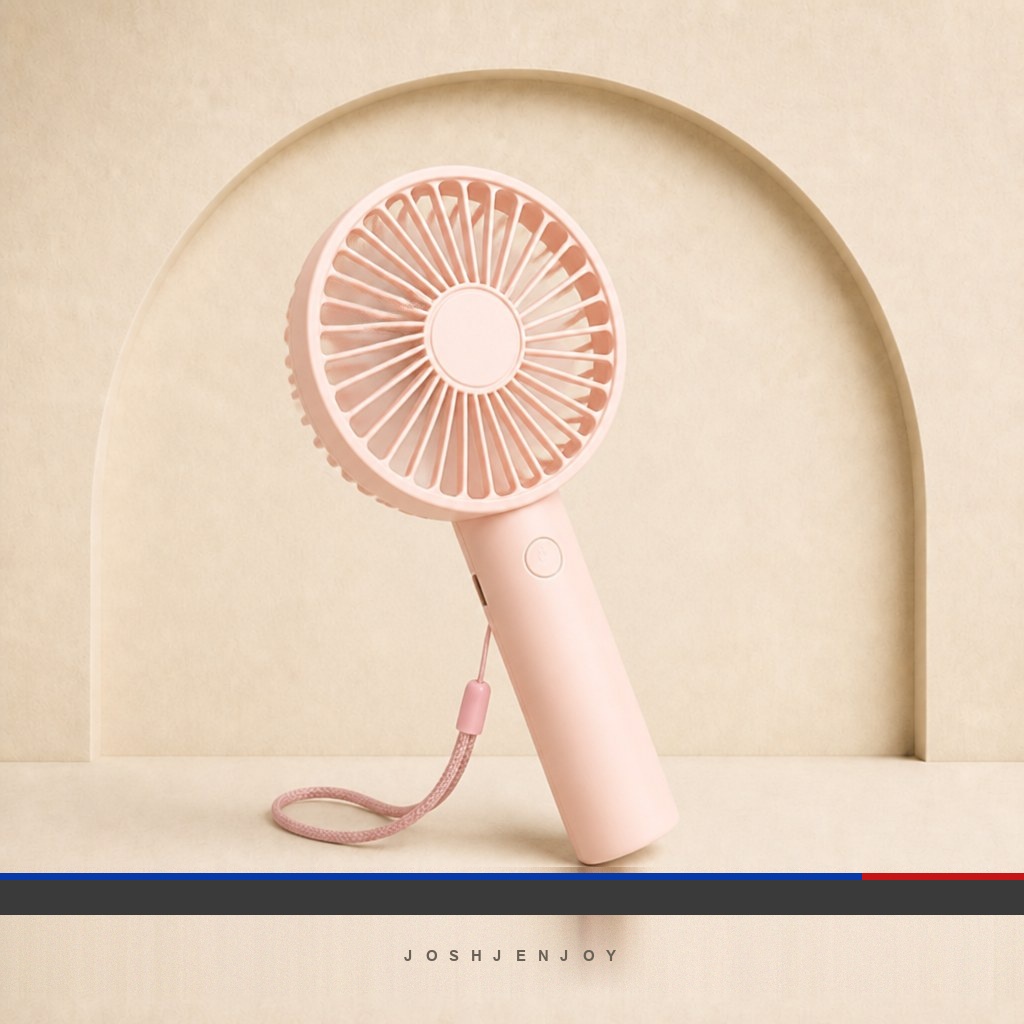 Handheld Fan With Wrist Strap
