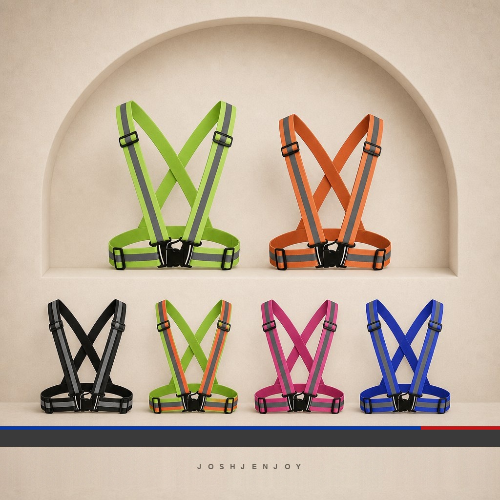 Adjustable X-Back Reflective Harness Belt