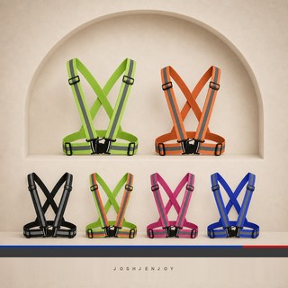 Adjustable X-Back Reflective Harness Belt