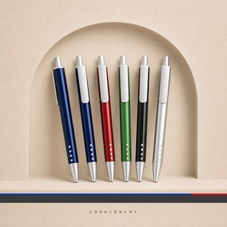 Glossy White-Clip Ballpen