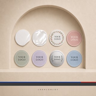 Round Self-Adhesive Logo Labels