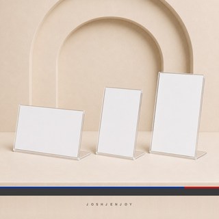 Acrylic L-Shape Price Tag Sign Holder